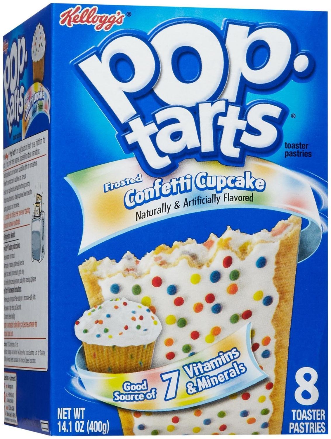 Kellogg&#39;s, Pop Tarts Toaster Pastries Confetti Cupcake 8 Count