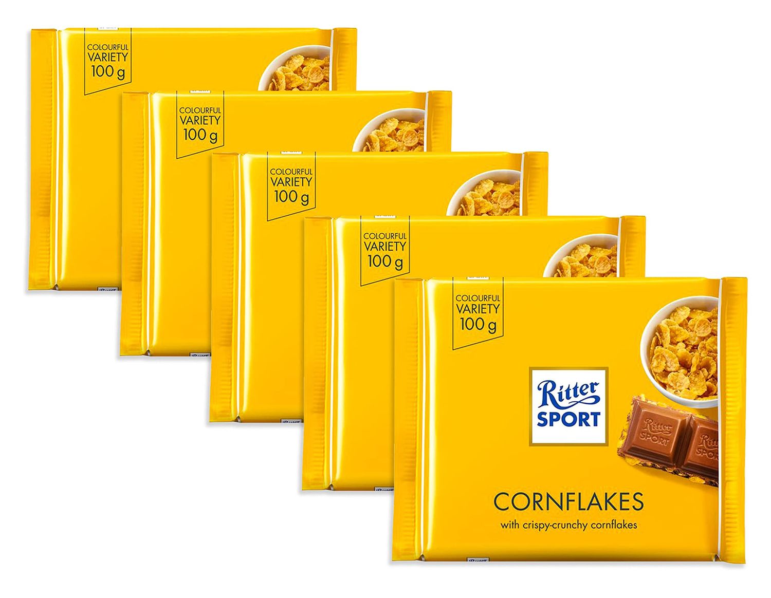 Ritter Sport Knusper-Flakes - 5 x 100 gr.