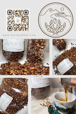 HATIB - Specialty Yemeni Coffee Husk (Cascara), Yemeni Coffee Husk, Unroasted, 1lb