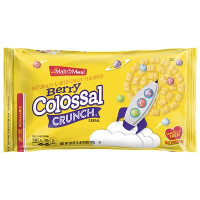 Malt-O-Meal Berry Colossal Crunch Breakfast Cereal, 26 Ounce (Pack of 8)