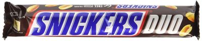 Snickers Duo Milk Chocolate Bar, 83.4 g