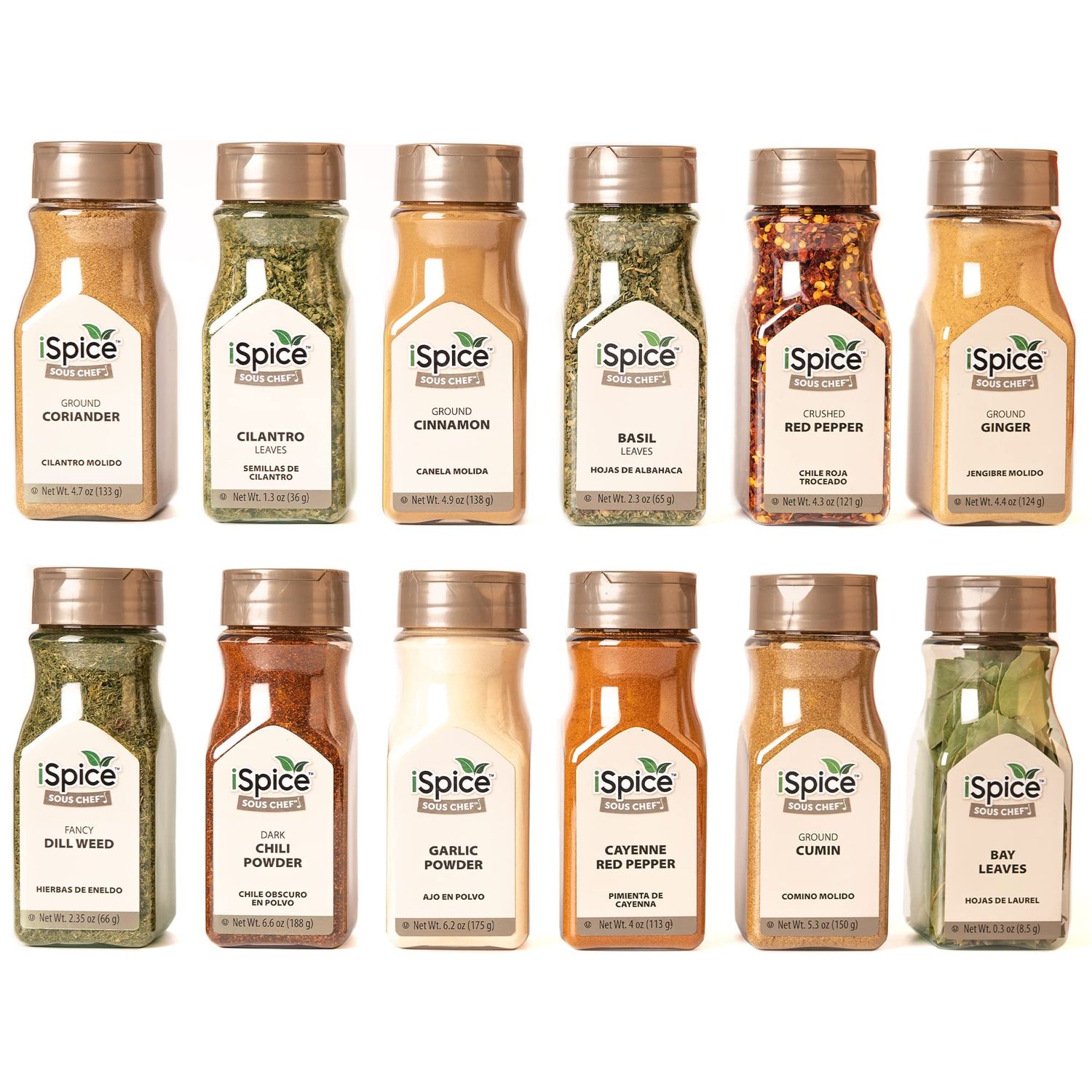 iSpice Starter Spice Set- Seasonings for Cooking, Spices and Seasonings Sets, Spices Variety Pack, Cooking Gifts for Men Home Basic Spice Set | Kitchenmist (Pack of 12 Flavor Spices)