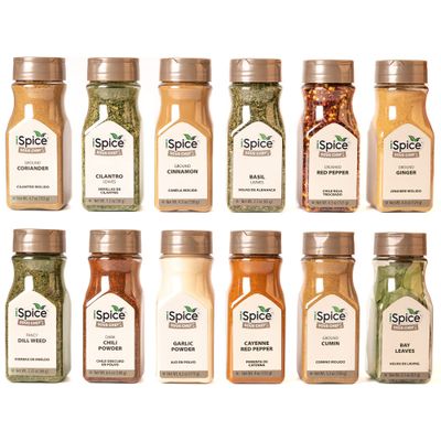 iSpice Starter Spice Set- Seasonings for Cooking, Spices and Seasonings Sets, Spices Variety Pack, Cooking Gifts for Men Home Basic Spice Set | Kitchenmist (Pack of 12 Flavor Spices)