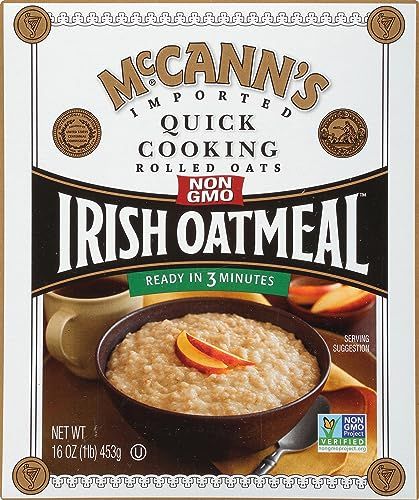 McCann&#39;s Irish Oatmeal, Quick Cooking Rolled Oats, 16 Ounce