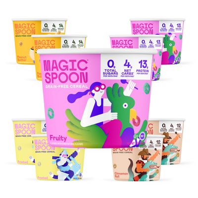 Magic Spoon Cereal, Variety 8-Pack Single Serve Cups - Keto &amp; Low Carb Lifestyles, Gluten &amp; Grain Free, High Protein, 0g Sugar