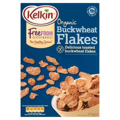 Kelkin Gluten Free Organic Buckwheat Flakes, 375g (13.22oz)