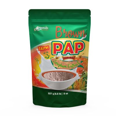Africanada Brown Pap Powder | Ogi | Sorghum Extract Powder | Authentic Nigerian Flavour | 227g
