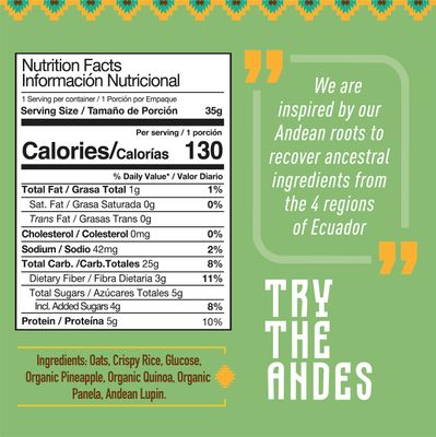 Wipala Protein Bars - Pineapple : Made with Quinoa and Andean Lupin, Vegan, Nut Free, Gluten Free, Non-GMO, 12 Pack