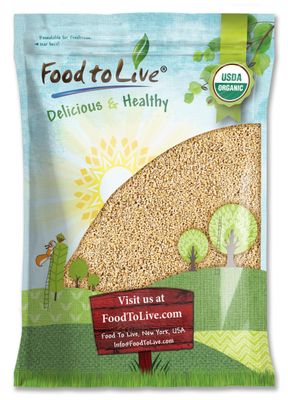 Food to Live Organic Steel Cut Oats, 10 Pounds - 100% Whole Grain Irish Oats, Non-GMO Cereal, Non-Irradiated, Vegan, Bulk, Product of the USA