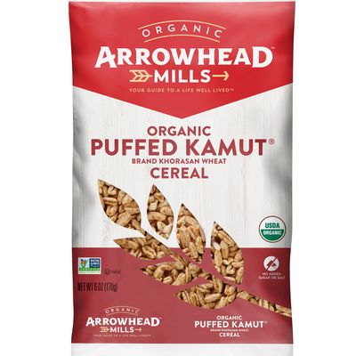 Arrowhead Mills Organic Puffed Kamut Cereal, 6 oz Bag (Pack of 3)