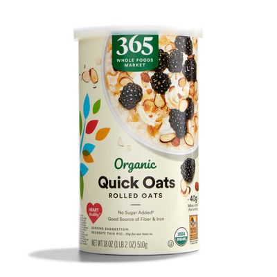 365 by Whole Foods Market, Organic Rolled Quick Oats, 18 Ounce