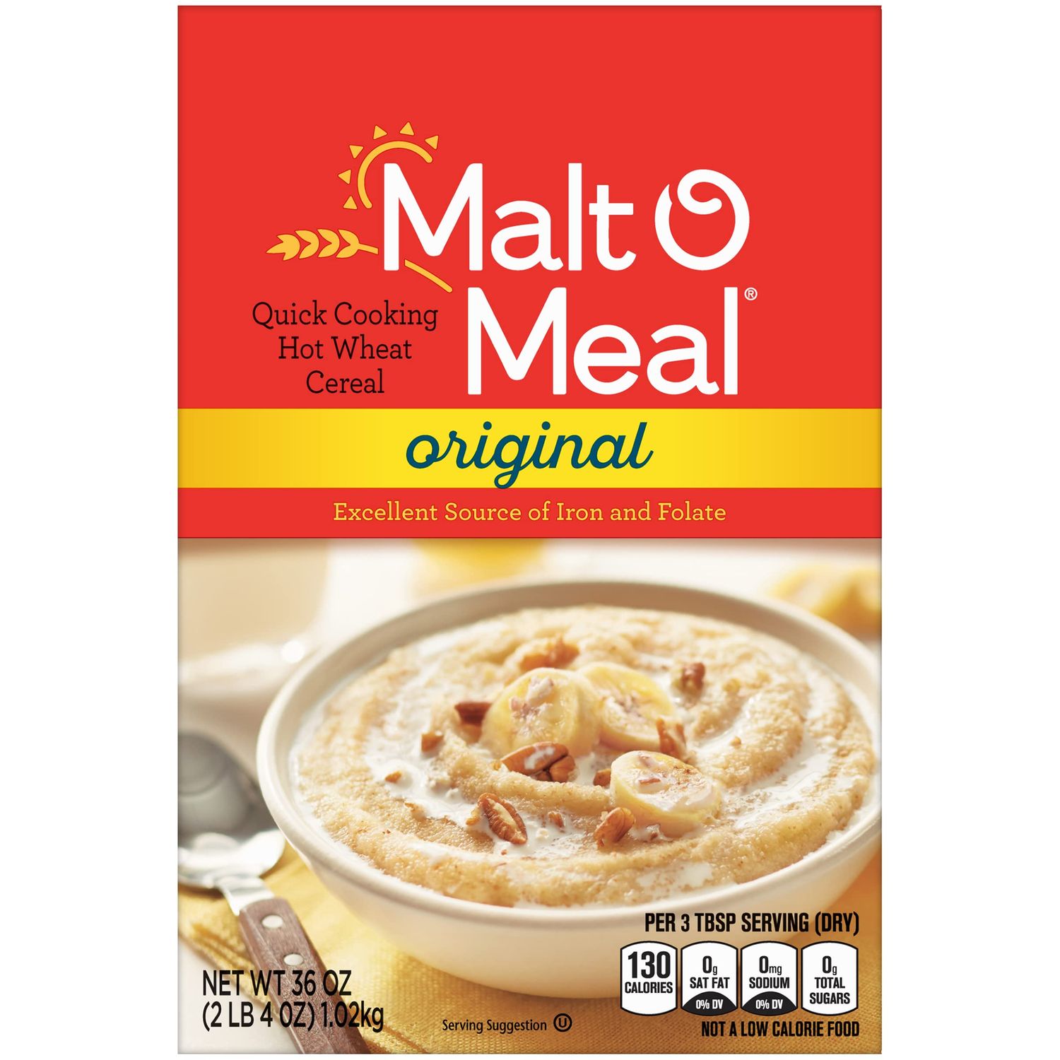 Malt-O-Meal WHEAT Cereal, Original, 36 Oz