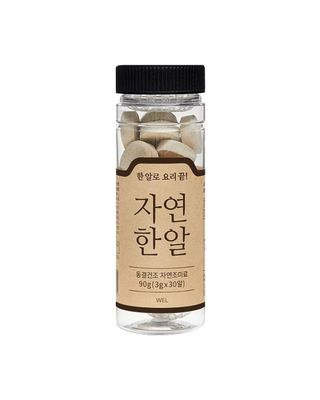 JayeonHanal Seafood Broth Tablet Type 90g (3g x 30pcs) Seafood&amp;Vegetable Stock Dashi Broth Ingredients Freeze-Dried 100% for Nutrition, No MSG Umami Savory Taste Aromatic Easy-to-Carry Coin Type