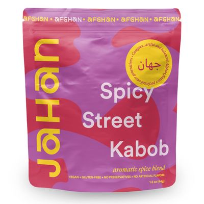 Jahan - Afghan Spicy Street Kabob Spice Blend (4.5 oz) | Flavorful Spice Blends For Easy Home Cooking | Coriander, Ginger, Sumac and Garlic | 3 Pack | Gluten Free