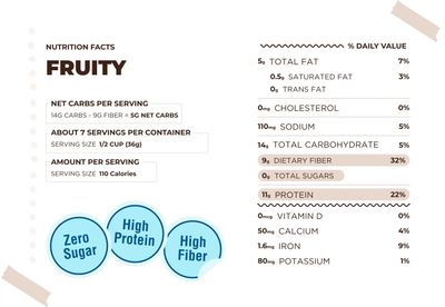 Catalina Crunch Fruity Cereal | Low Carb, Sugar Free, Gluten Free | Vegan, Plant Based Protein | Breakfast Protein Cereals | Keto Friendly Food