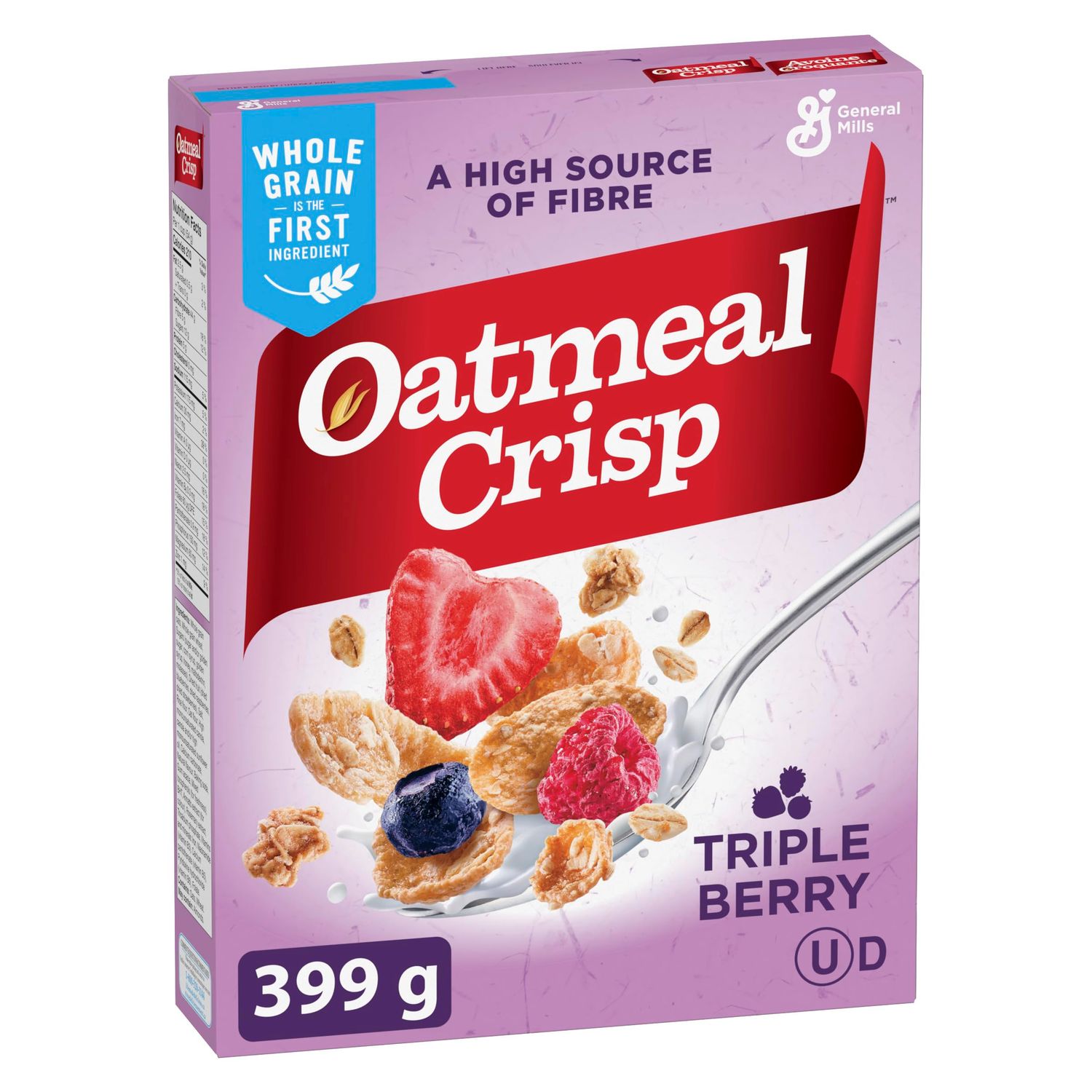 Oatmeal Crisp Triple Berry Cereal, 399g/14.1 oz., (Imported from Canada)