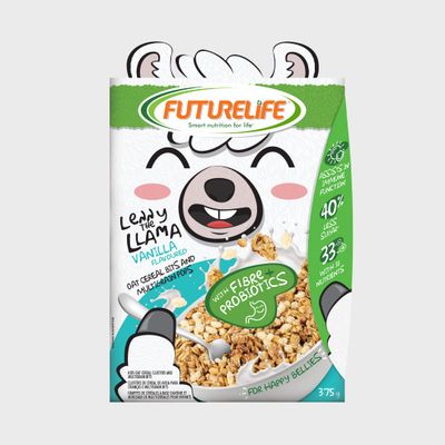 FUTURELIFE Oat Cereal Bits &amp; Multigrain Pops | Kids Cereal | 375g/13.2oz | 33 Nutrients | Assist with Immune Function | High In Fiber | Added Probiotics | 3.4g Protein | (Vanilla, 1)