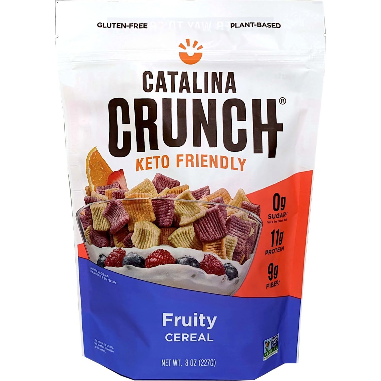 Catalina Crunch Fruity Cereal | Low Carb, Sugar Free, Gluten Free | Vegan, Plant Based Protein | Breakfast Protein Cereals | Keto Friendly Food