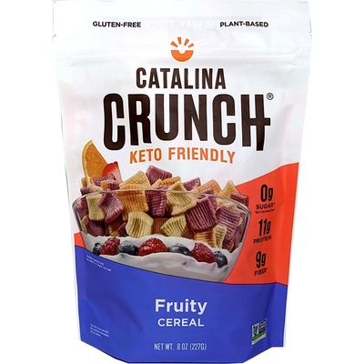 Catalina Crunch Fruity Cereal | Low Carb, Sugar Free, Gluten Free | Vegan, Plant Based Protein | Breakfast Protein Cereals | Keto Friendly Food Catalina Crunch Fruity Cereal | Low Carb, Sugar Free, Gluten Free | Vegan, Plant Based Protein | Breakfast Protein Cereals | Keto Friendly Food