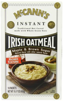 McCANN&#39;S Instant Irish Oatmeal, Maple &amp; Brown Sugar, 10-Count Boxes (Pack of 6)