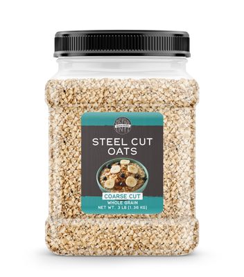 Birch &amp; Meadow Steel Cut Oats, 3 lb, Whole Grain, Irish Oat Meal, Breakfast