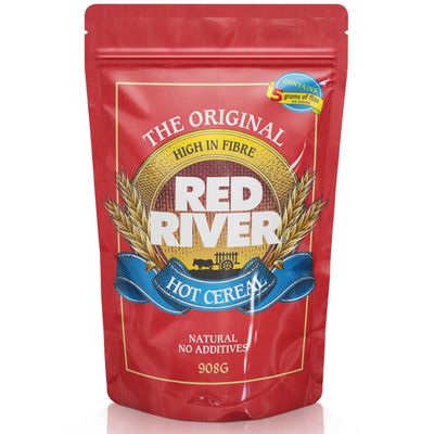 Red River Cereal - Cracked Wheat Hot Cereal (2lbs / 908g) Made in Canada at Arva Flour Mills - All Natural, No-Additives (1-Pack)