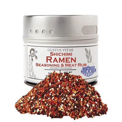 Shichimi Ramen Seasoning &amp; Meat Rub - Gourmet Spice Blend - All Natural - Non GMO - Made in USA - Handcrafted - Small Batch - Artisanal Seasoning - Gustus Vitae - #727