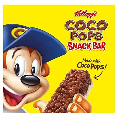 Kellogg&#39;s Coco Pops Cereal Milk Bars 6 x 20g - Pack of 2