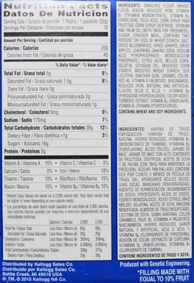 Pop-Tarts Frosted Blueberry Toaster Pastries (1 Pack) 29.3 OZ
