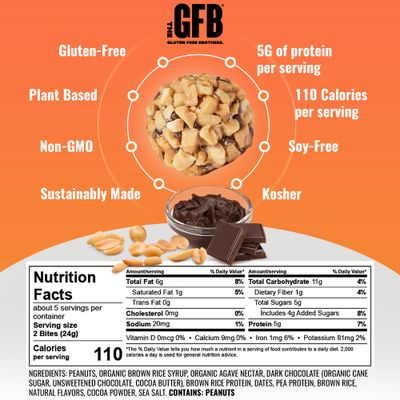 The Gluten Free Brothers Gluten Free Protein Bites Variety Pack - Non GMO, Soy Free, Vegan - Snack Size Plant Based Protein Energy Balls, 4 oz (4 Count)