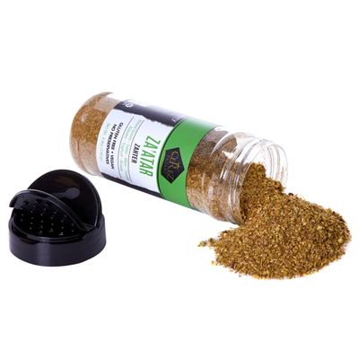 Cerez Pazari Zaatar Mediterranean Seasoning 4.9 oz (Zaatar/Zatar/Zahtar) Premium Grade,%100 Natural, Freshly Packed, Non-GMO, Gluten Free, No Preservatives