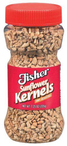 Fisher Dry Roasted Sunflower Kernels, 7.25 Oz (Pack of 3)