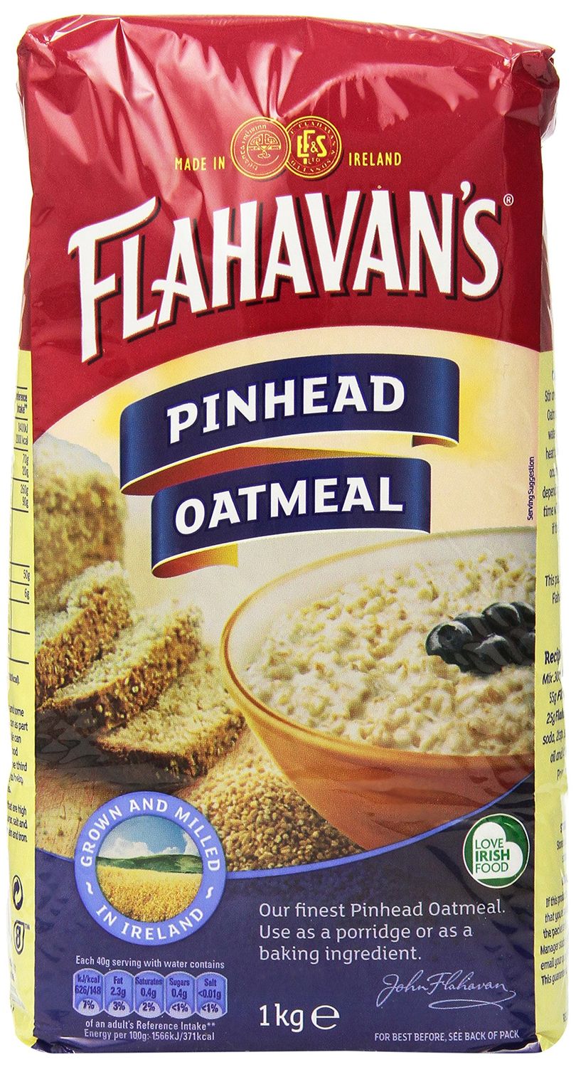 FLAHAVAN&#39;S Pinhead Oatmeal, 35.27-Ounce Bags (Pack of 6)