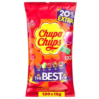 Chupa Chups Original Lutscher 120er Nachfllbeutel, 1er Pack (1 x 1.4 kg)