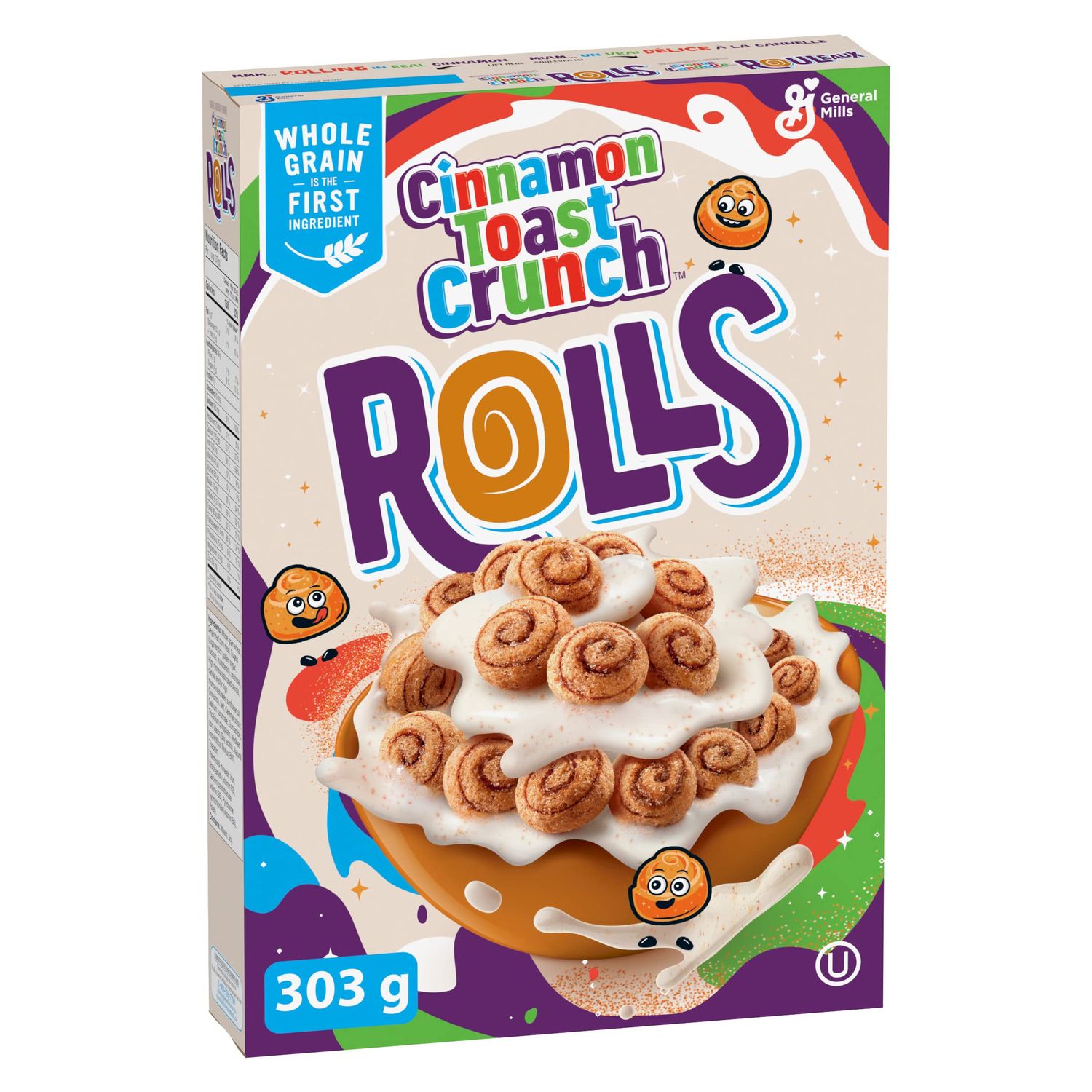 Cinnamon Toast Crunch Rolls Cereal, 303g/10.6 oz. Box (Imported from Canada)