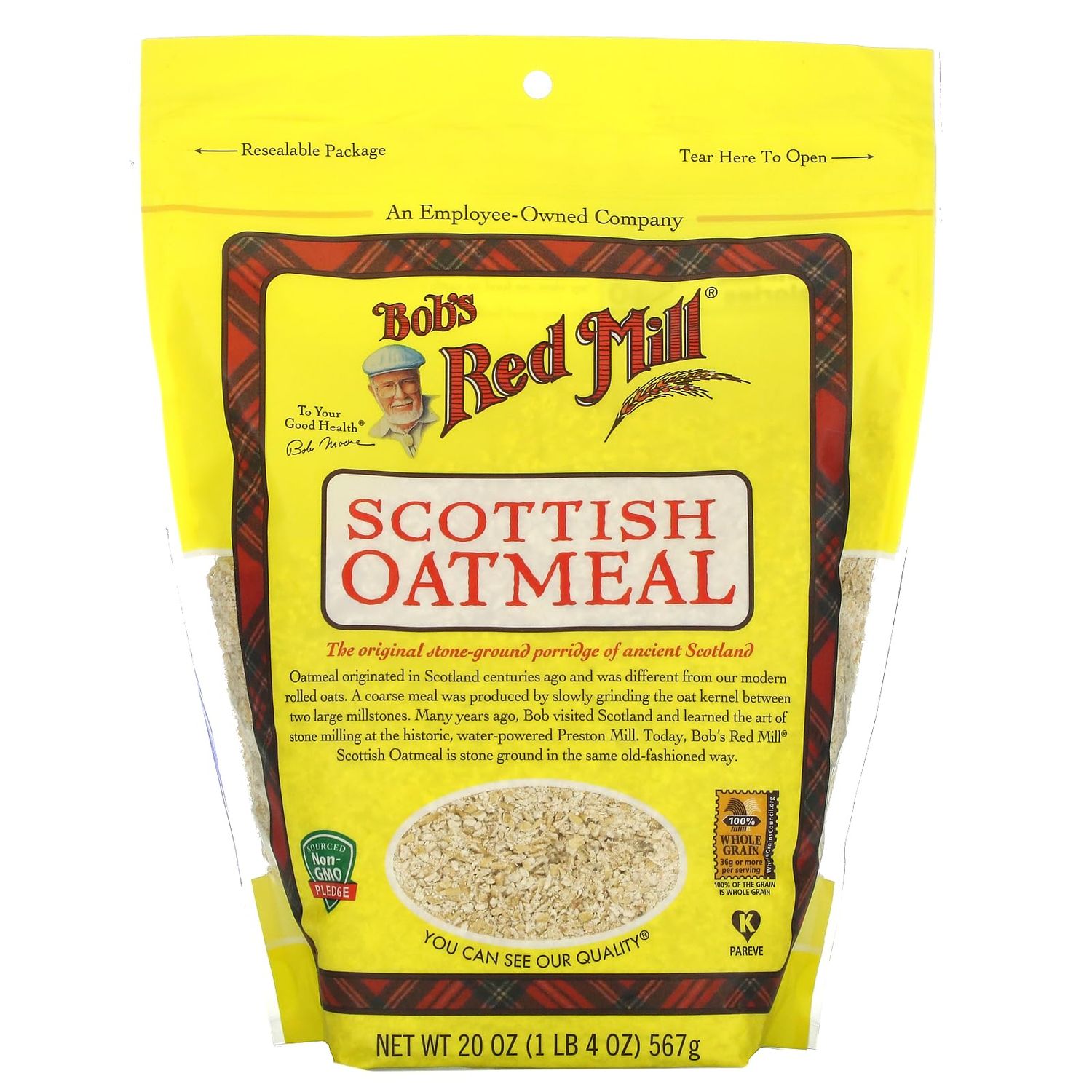 Bob&#39;s Red Mill Scottish Oatmeal, 20 Oz