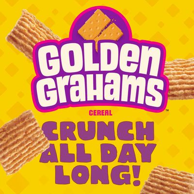 Golden Grahams Breakfast Cereal, Graham Cracker Taste, Made with Whole Grain, Large Size, 16.7 oz