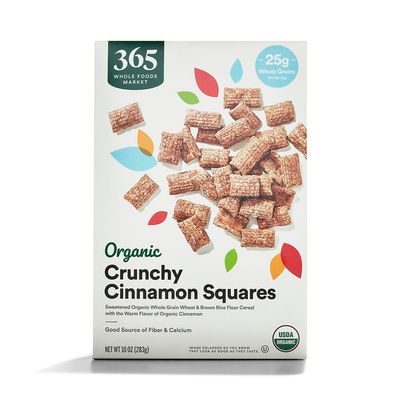 365 by Whole Foods Market, Cereal Crunchy Cinnamon Squares Organic, 10 Ounce