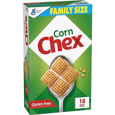 Corn Chex Gluten Free Breakfast Cereal, Homemade Chex Mix Ingredient, Family Size, 18 oz
