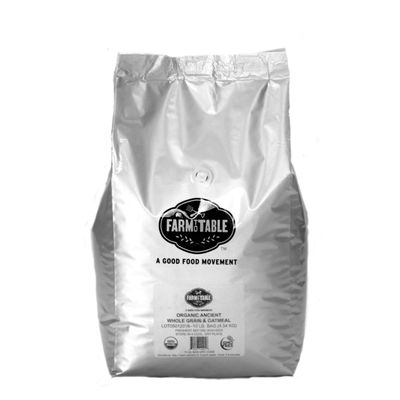Farm to Table Foods Organic Ancient Grain Whole Grain &amp; Oatmeal - High Fiber &amp; Protein, All Natural - 10 lb. Bag