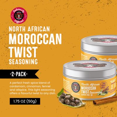 Sauce Goddess Moroccan Twist Fresh Spice Blend 2 (1.75g) Tin Cans