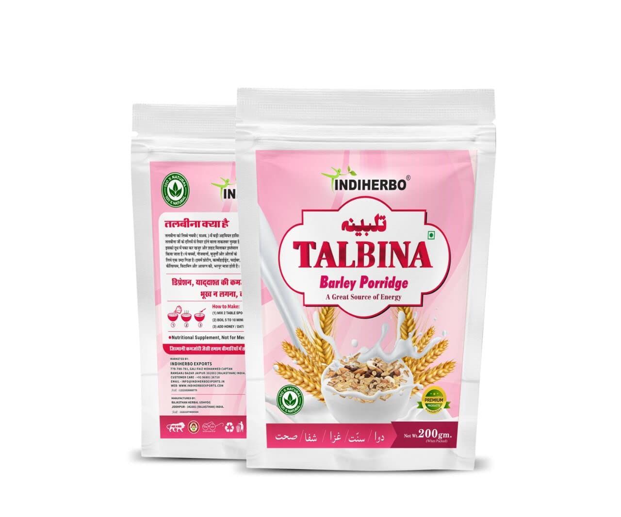 Indiherbo Talbina Barley Porridge 250 Gram