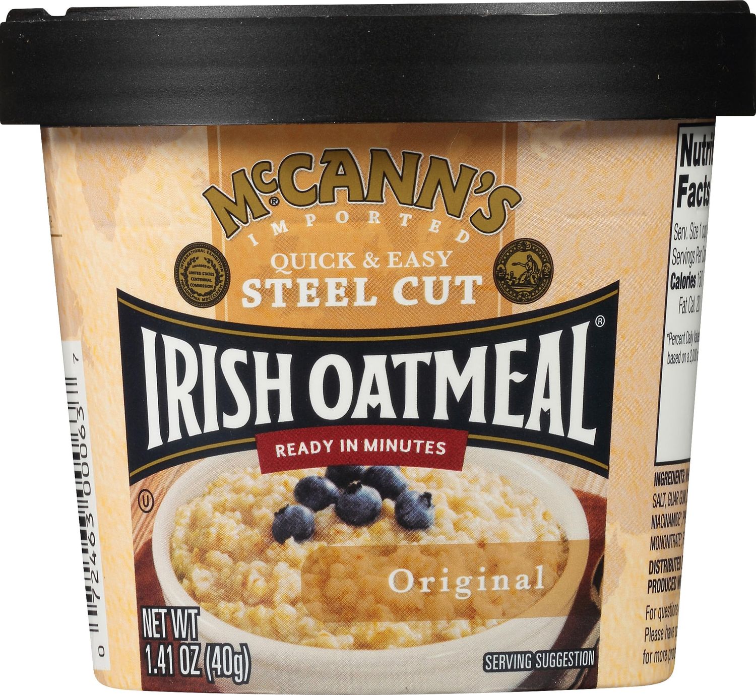 McCann&#39;s Instant Oatmeal Cup, Original, 1.4 Ounce (Pack of 12)