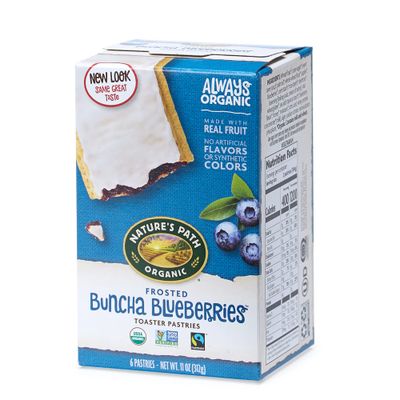 Nature&#39;s Path Organic Toaster Pastries, Frosted Buncha Blueberries, 6 Count