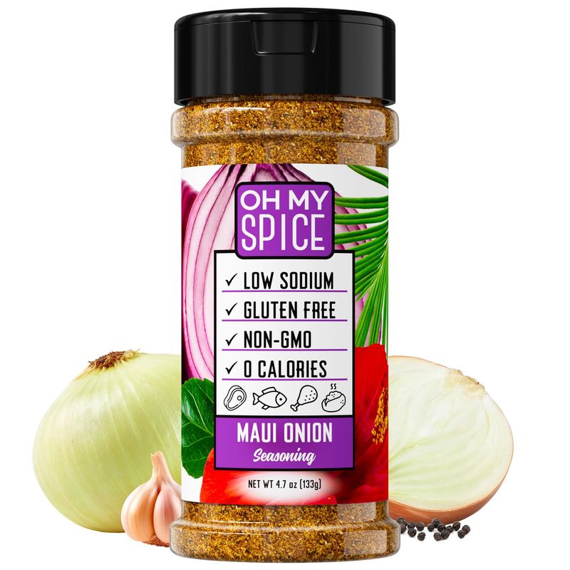 Taco Seasoning Mix Onion Powder - Gluten Free &amp; Low Sodium Mexican Seasoning for Taco Tuesday, Chicken, Steak, Tortilla, Burrito &amp; Salad. Fajita Seasoning with Sweet Onion, Chili, Garlic &amp; Lime. 4.7oz