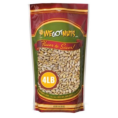 We Got Nuts Sunflower Seeds Roasted &amp; Unsalted (No Shell) 4 LB