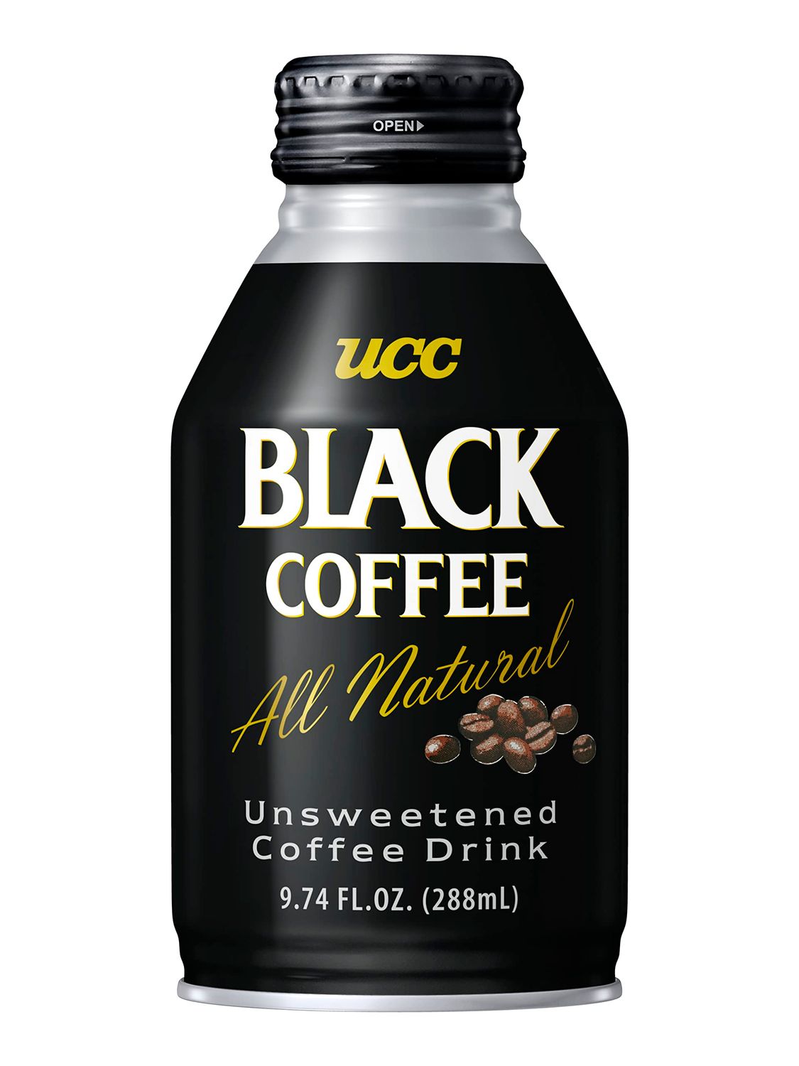 UCC Ready to Drink Black Coffee, 9.74 FL OZ (Pack of 24), All Natural Unsweetened Coffee, Instant Drinks, Ingredients Water &amp; Coffee, Smooth and Creamy, Convenient Bottle, Imported from Japan