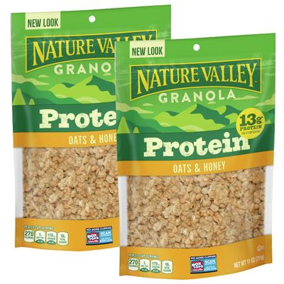 3G Enterprises Nature Valley, High Protein Granola, Oats and Honey, 11oz Bag (2 Bags)