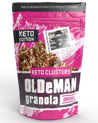 Olde Man Granola Gluten Free Keto Granola - Non-GMO Healthy Keto Granola Cereal - Low Carb Granola Keto Friendly - Ketogenic Granola Handmade in Colorado (Original, 8oz Pack)