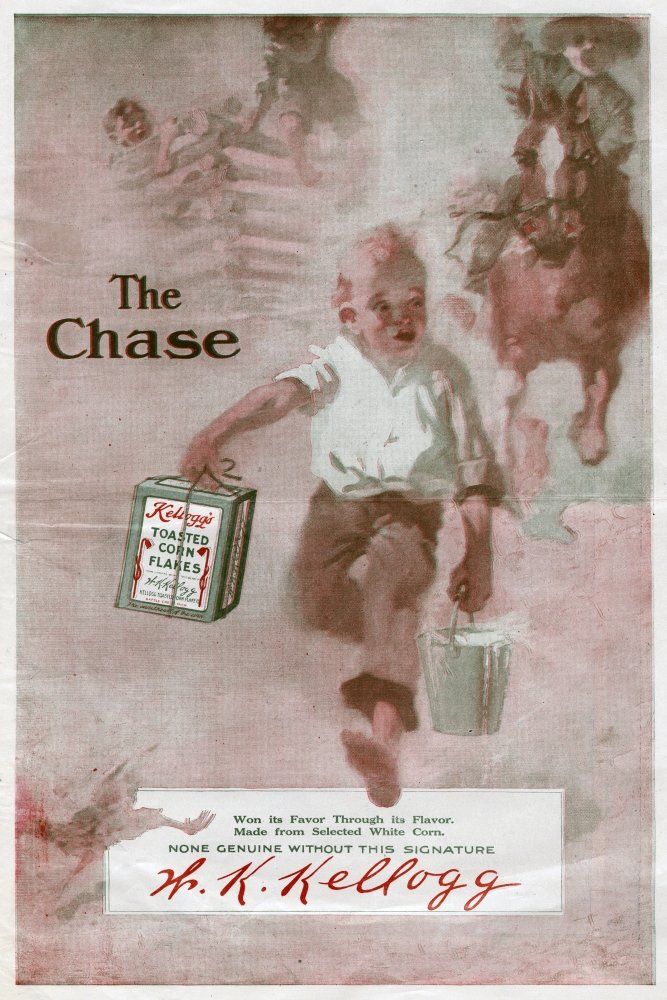 Ad Kellogg 1911 Namerican Advertisement For KelloggS Toasted Corn Flakes 1911 Poster Print by (24 x 36)